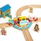 Bigjigs Rail Drehscheibe mit Teeblatt-Motiv