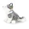 Rappa Câine de pluș husky așezat 30 cm ECO-FRIENDLY