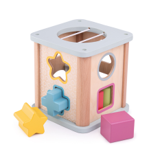 Bigjigs Toys Motorična kocka modra