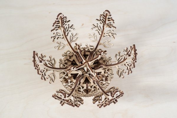Ugears 3D Wooden Mechanical Puzzle Flower