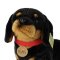 Rappa Chien Teckel en peluche assis 30 cm ECO-FRIENDLY