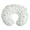 CHICCO Coussin d'allaitement Boppy coton bio - Feuilles Vertes