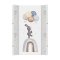 CEBA BABY Previjalna podloga 2-stranska s trdo podlago (50x70) Basic Rainbow Walk
