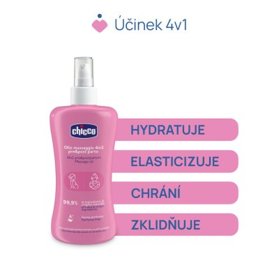 CHICCO Mama Care Olejek na elastyczność skóry i rozstępy z witaminą E, 4w1, 200ml