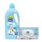 CHICCO Aviváž koncentrovaná Baby Sensitive Sladký pudr 1,5 l, 60 praní + vlhčené ubrousky 72 ks zdar