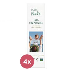 4x ECO BY NATY Vrečke za rabljene plenice (50 kom)