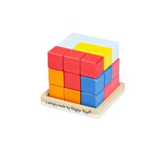 Bigjigs Toys Drvena kocka za slaganje