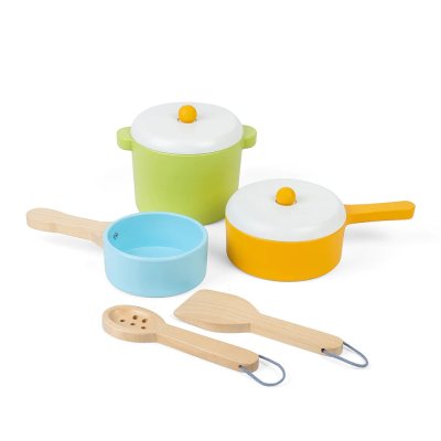 Bigjigs Toys Set di stoviglie da 7 pezzi