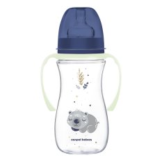 CANPOL BABIES Anti-Kolik-Flasche mit leuchtenden Griffen EasyStart Sleepy Koala 300 ml blau