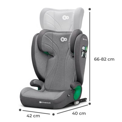 KINDERKRAFT Scaun auto Junior Fix 2 100-150 cm Rocket Grey