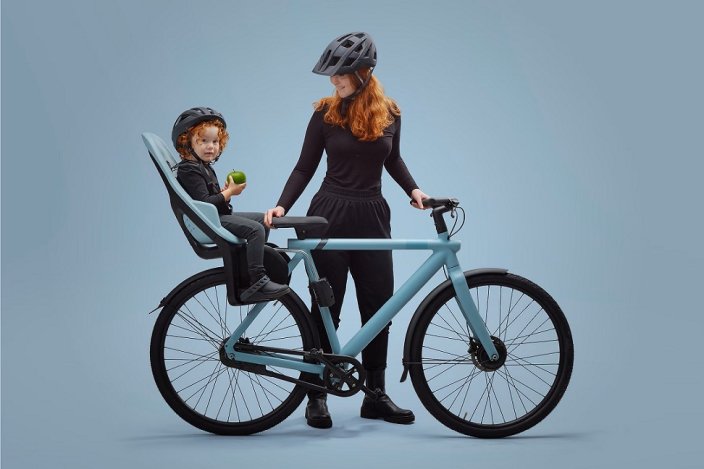 THULE Asiento de Bicicleta Yepp 2 Maxi - Montaje en Cuadro - Negro