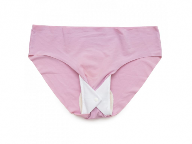 Fabric panty liners made of organic cotton, snaps - 3 pcs :: Monkey Mum