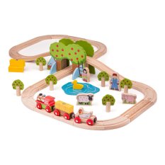 Bigjigs Rail Tren de madera - Granja