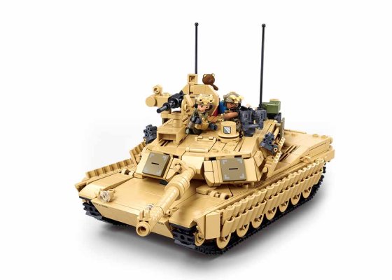 Sluban Model Bricks M38-B1365 Kampfpanzer M1A2 Abrams TUSK II 2in1