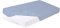 BABYMATEX Wasserdichtes Laken mit Gummiband Bambus hellblau 60x120 cm