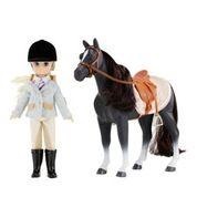 Lottie Boneca Jóquei com Cavalo