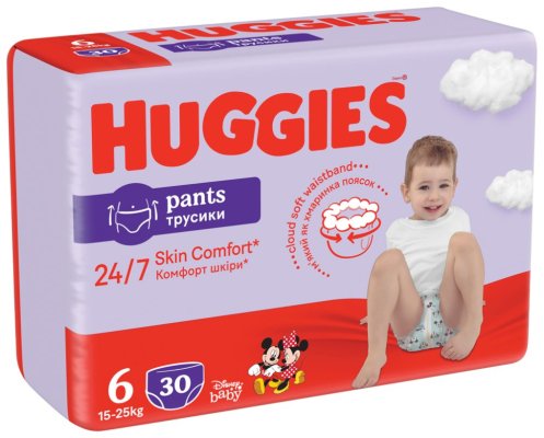 HUGGIES® Pants Einwegwindelhöschen 6 (15-25 kg) 120 Stück - MONATLICHER VORRAT