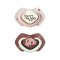 CANPOL BABIES Set symmetrischer Silikon-Schnuller Light Touch 0-6m Sleepy Koala rosa