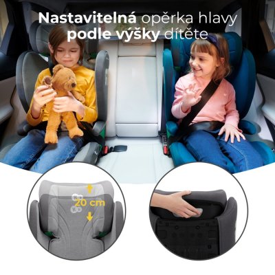 KINDERKRAFT Scaun auto Junior Fix 2 100-150 cm Rocket Grey