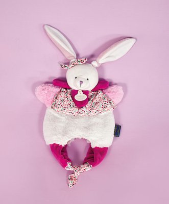 Doudou Lapin dans un sac 3 en 1