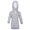 Obleka s kapuco - siva melanža srce bleščice