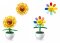Sluban Flowers M38-B1073 Fleurs avec des yeux petit Présentoir 6 pcs