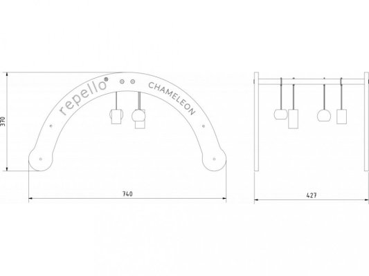 Spielzeug 4in1 RePello - Chamäleon