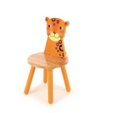 Tidlo Holzstuhl Tier Leopard