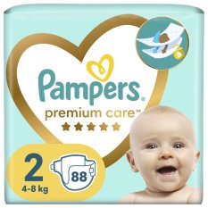 PAMPERS Premium Care pañales desechables talla 2 (88 uds) 4-8 kg