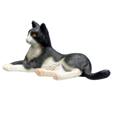 Mojo Kot czarno-biały leżący
