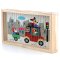 Vilac Puzzle 4D en bois Véhicules