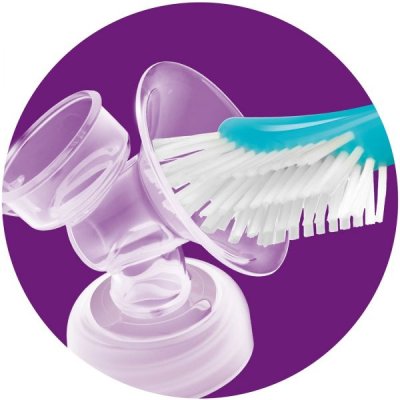 Philips AVENT Handmilchpumpe + VIA 180 ml 5 Stk