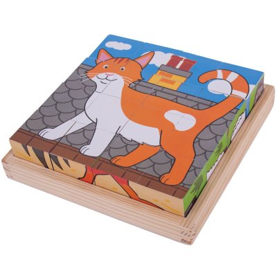 Bigjigs Toys Obrazkowe kostki farma