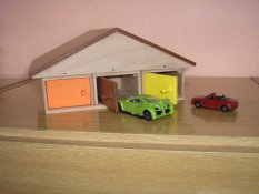 Wooden garage for 6 cars