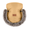 PETITE&MARS Set zimní fusak Arctic 4v1 + rukavice na kočárek Furry Elegant Caramel
