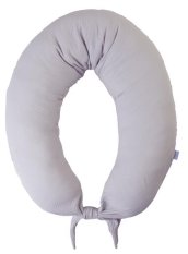 BABYMATEX Borstvoedingskussen mousseline Moon lichtgrijs 260 cm
