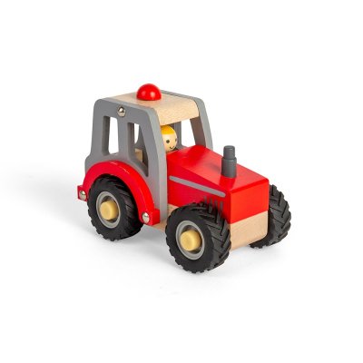 Bigjigs Toys Traktor röd