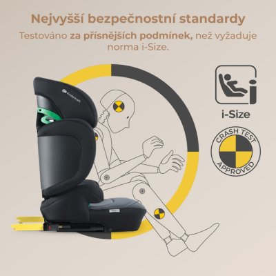 KINDERKRAFT SELECT Bilbarnstol i-Size XPAND 2 i-Size 100-150 cm Grafitsvart, Premium