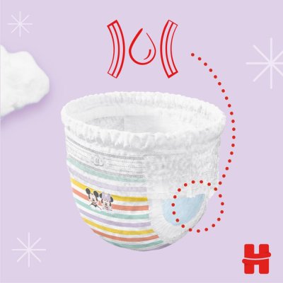 HUGGIES® Pants Kalhotky plenkové jednorázové 4 (9-14 kg) 144 ks - MĚSÍČNÍ ZÁSOBA