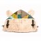 Warmte-isolerende capuchon voor een draagzak Monkey Mum® Carrie - De schoonheid van geometrie