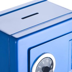 Goki Metal Safe Money Box Blue