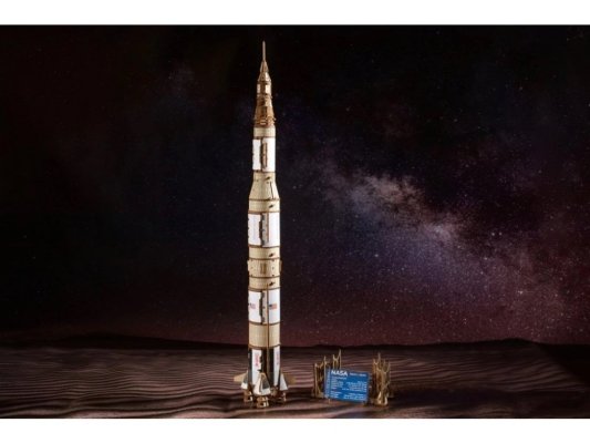 Ugears 3D Holzmechanik Puzzle NASA, Saturn V