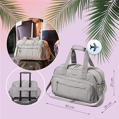 BABYONO Wickeltasche Reise 40x20x25 cm - grau