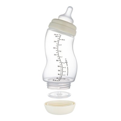 CANPOL BABIES Babyflasche mit breitem Hals, Antikolik-S-Form, 310 ml