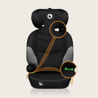 LIONELO Seggiolino Auto Lars i-Size (100-150 cm) Black Grey