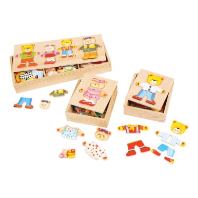 Bigjigs Toys Ubieranki Puzzle Pani Niedźwiedzica