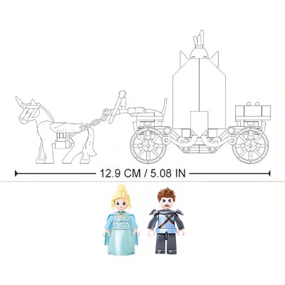 Sluban Winterfeen M38-B0896 Kutsche mit magischem Einhorn