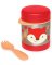 SKIP HOP Zoo Garrafa térmica para alimentos com colher/garfo Raposa 325 ml, 3+ + AQUAINT 500 ml