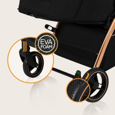 LIONELO Carrinho de passeio Ingrid Black Onyx