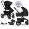 EASYWALKER Kombikinderwagen Jimmey 2in1 Pepper Black LITE AIR + CYBEX Aton B2 i-Size + Basis